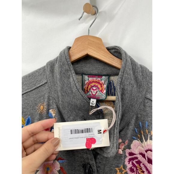 Johnny Was M Celestin Embroidered Military Jacket - Picture 3 of 5